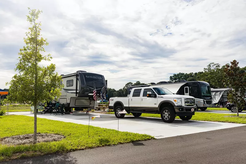 rv site at florida rv resort