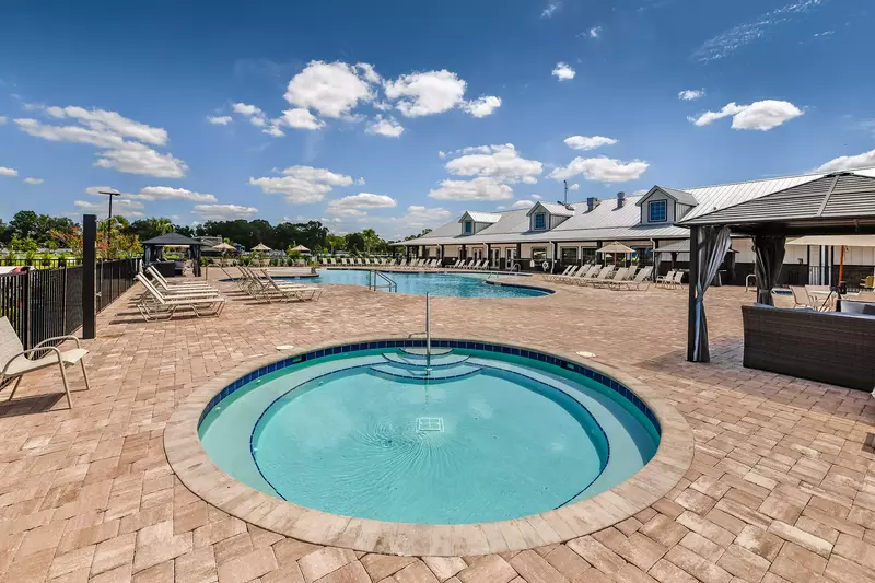 hot tub and pool